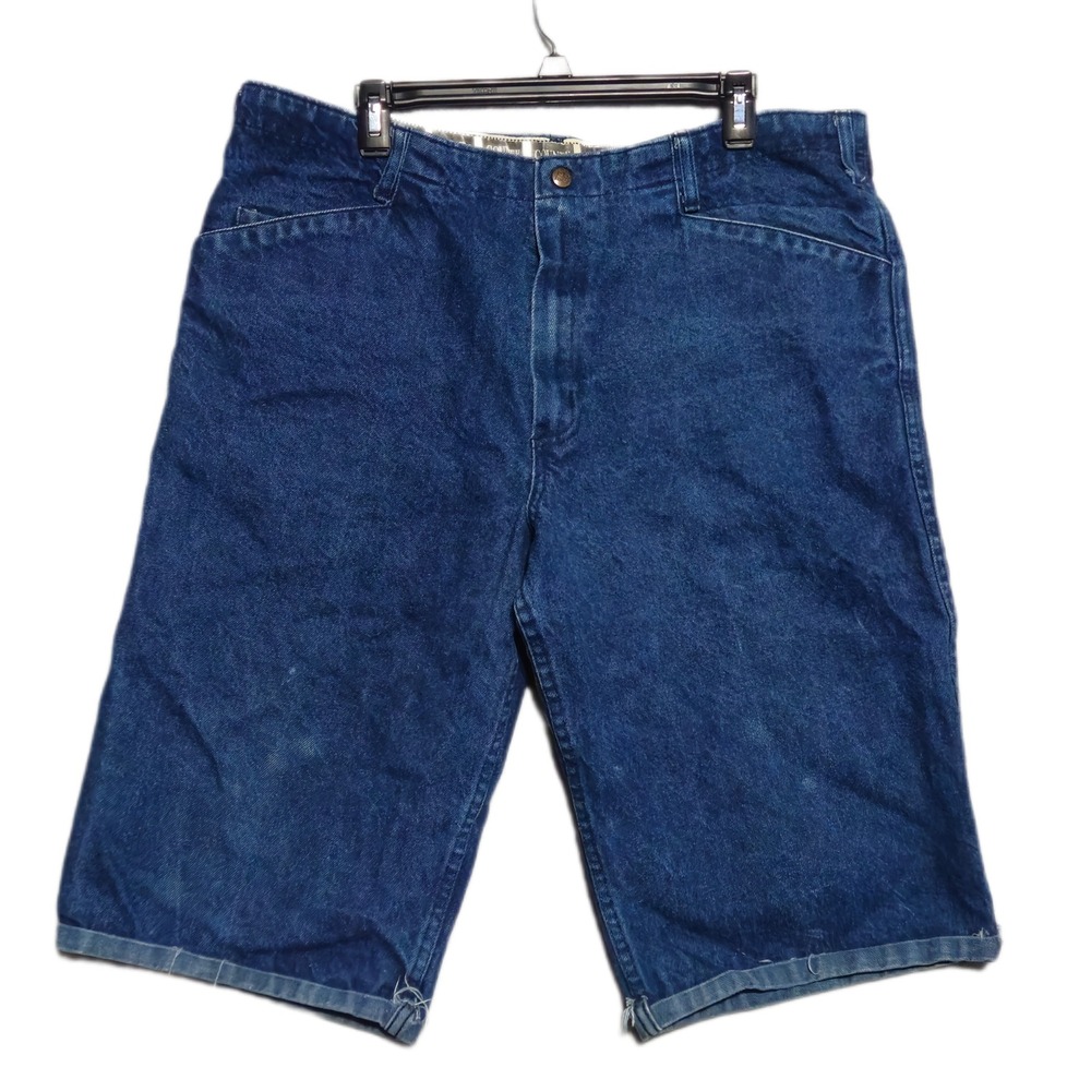 FB County Denim Shorts Mens 36 Blue Vintage Made in USA Relaxed Fit Jorts